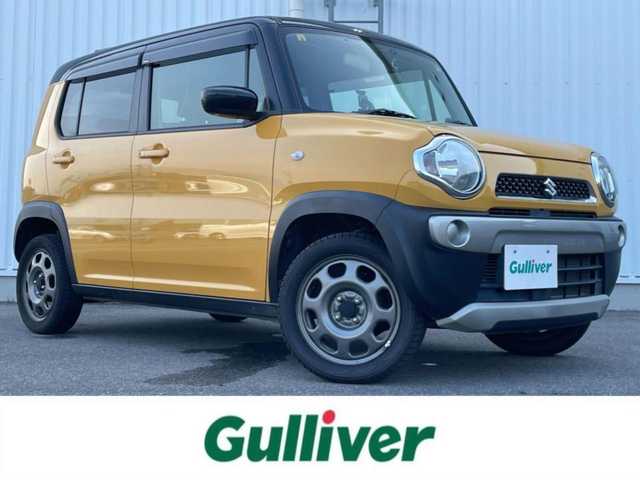 スズキ ハスラー G 愛媛県 2018(平30)年 6.6万km アクティブイエロー/ブラック2トーンルーフ 5速MT/前方ドラレコ/シートヒーター/ビルトインETC/純正フロアマット/USB/スペアキー/CDプレーヤー/AUX/横滑り防止/パワーステアリング/パワーウインドウ