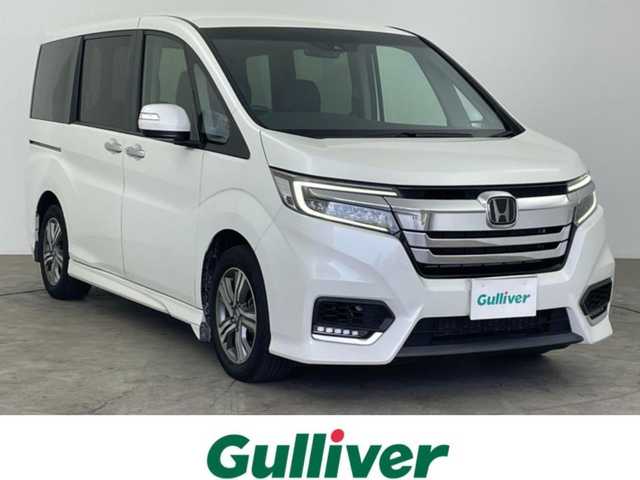 ホンダ ステップワゴン スパーダ eHEV G EXホンダS 大分県 2020(令2)年 3.5万km パール 純正ディーラーナビ(VXM-197VFNi)/・Bluetooth・フルセグTV・DISC/バックカメラ/両側パワースライドドア/フロアマット/レーダークルーズコントロール/ステアリングリモコン/後席フリップダウンモニター/ETC/ハーフレザーシート/カーテンエアバック/プッシュスタート/USB端子/スマートキー/オートライト/保証書/取説