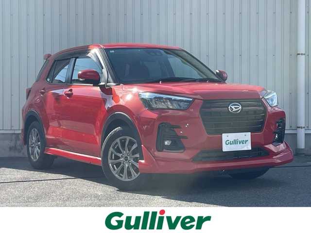 ダイハツ ロッキー X 山形県 2020(令2)年 7.1万km コンパーノレッド 衝突被害軽減/ディスプレイオーディオ/　　【BT　フルセグ　USB】/全周囲カメラ/LEDオートライト/フォグランプ/16インチアルミホイール/横滑り防止装置/コーナーセンサー/盗難防止装置/アイドリングストップ/MTモード付AT/カーテンエアバック/純正フロアマット/電動格納ミラー/スマートキー×２/ETC