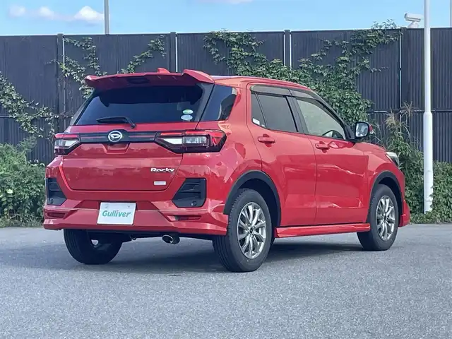 ダイハツ ロッキー X 山形県 2020(令2)年 7.1万km コンパーノレッド 衝突被害軽減/ディスプレイオーディオ/　　【BT　フルセグ　USB】/全周囲カメラ/LEDオートライト/フォグランプ/16インチアルミホイール/横滑り防止装置/コーナーセンサー/盗難防止装置/アイドリングストップ/MTモード付AT/カーテンエアバック/純正フロアマット/電動格納ミラー/スマートキー×２/ETC