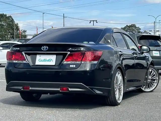 トヨタ クラウン ハイブリッド アスリートS 道央・札幌 2013(平25)年 11.1万km プレシャスブラックパール ４WD/寒冷地仕様/純正メーカーナビ/CD/DVD/BT/フルセグ/社外20アルミ/横滑り防止装置/レーダークルーズコントロール/クリアランスソナー/バックカメラ/ビルトインETC/ドライブレコーダー/EVMODE/ワイパーデアイサー/前席パワーシート/前席シートヒーター/ハンドルヒーター/ステアリングリモコン/MTモード付AT/プッシュスタート/スマートキー/HIDヘッドライト/オートライト/フォグランプ/電動格納ミラー/ヒーテッドドアミラー/ウィンカーミラー/純正フロアマット/ドアバイザー