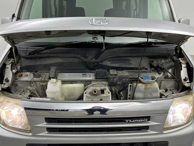 ホンダ バモス ターボ 三重県 2001(平13)年 8.9万km シルバー /禁煙車 //純正CDオーディオ //ターボ //ETC //両側スライドドア //マニュアルAC //ドアバイザー //リモコンキー //ABS //純正フロアマット //社外12インチAW //ハロゲンライト