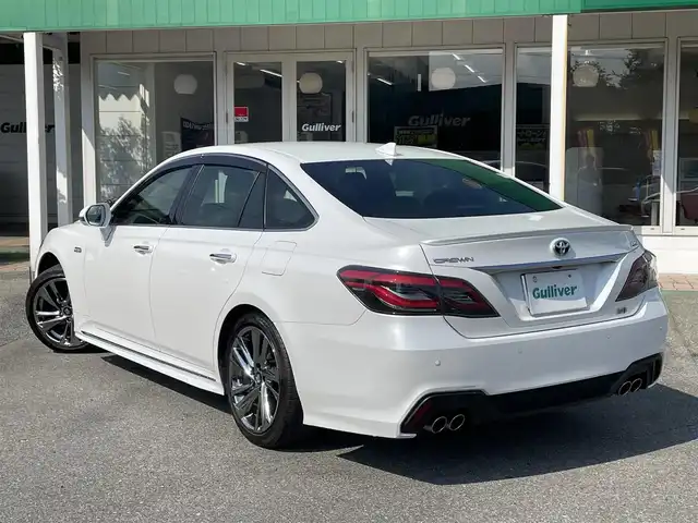 トヨタ クラウン ハイブリッド RS アドバンス 千葉県 2021(令3)年 4.5万km プレシャスホワイトパール 黒レザーシート/純正12.3インチナビ/・CD/DVD/MSV/Bluetooth/フルセグTV/トヨタセーフティーセンス/・プリクラッシュセーフティー/・レーンディパーチャーアラート/・パーキングサポートブレーキ/・リヤクロストラフィックアラート/・ロードサインアシスト/・ブラインドスポットモニター/・アダプティブクルーズコントロール/・オートマチックハイビーム/前席パワーシート/前席シートヒーター/前席シートベンチレーション/ステアリングヒーター/スマートキー/前後コーナーセンサー/トランクイージークローザー/ヘッドアップディスプレイ/純正18インチアルミホイール/純正LEDヘッドライト/フォグランプ/社外前後ドライブレコーダー【DC-DR652】/ビルトインETC2.0/ドアバイザー/サイド＆カーテンエアバッグ/新車時保証書＆取扱説明書