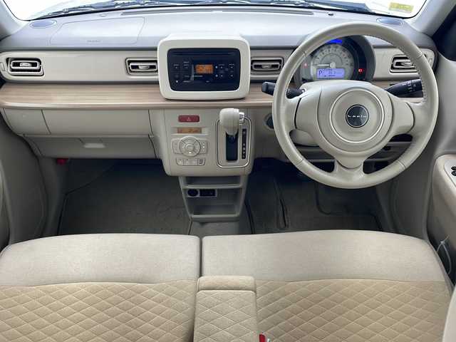 スズキ ラパン X 沖縄県 2015(平27)年 8.6万km フレンチミントPM 純正オーディオ　/(ＡＭ　ＦＭ　ＣＤ　ＡＵＸ)　/ビルトインＥＴＣ　/レーダーブレーキサポート/スマートキー　/プッシュスタート　/シートヒーター　/ＬＥＤヘッドライト　/アイドリングストップ　/オートライト　/オートエアコン/電動格納ミラー　/社外アルミホイール/純正フロアマット