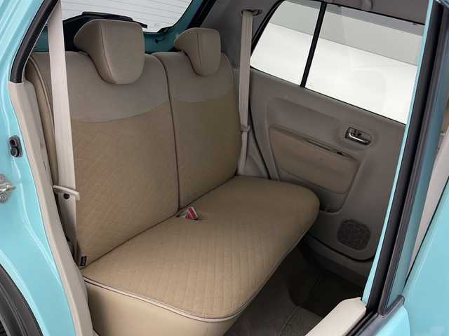 スズキ ラパン X 沖縄県 2015(平27)年 8.6万km フレンチミントPM 純正オーディオ　/(ＡＭ　ＦＭ　ＣＤ　ＡＵＸ)　/ビルトインＥＴＣ　/レーダーブレーキサポート/スマートキー　/プッシュスタート　/シートヒーター　/ＬＥＤヘッドライト　/アイドリングストップ　/オートライト　/オートエアコン/電動格納ミラー　/社外アルミホイール/純正フロアマット