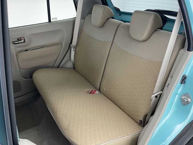 スズキ ラパン X 沖縄県 2015(平27)年 8.6万km フレンチミントPM 純正オーディオ　/(ＡＭ　ＦＭ　ＣＤ　ＡＵＸ)　/ビルトインＥＴＣ　/レーダーブレーキサポート/スマートキー　/プッシュスタート　/シートヒーター　/ＬＥＤヘッドライト　/アイドリングストップ　/オートライト　/オートエアコン/電動格納ミラー　/社外アルミホイール/純正フロアマット