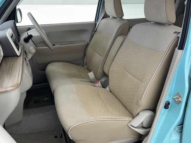 スズキ ラパン X 沖縄県 2015(平27)年 8.6万km フレンチミントPM 純正オーディオ　/(ＡＭ　ＦＭ　ＣＤ　ＡＵＸ)　/ビルトインＥＴＣ　/レーダーブレーキサポート/スマートキー　/プッシュスタート　/シートヒーター　/ＬＥＤヘッドライト　/アイドリングストップ　/オートライト　/オートエアコン/電動格納ミラー　/社外アルミホイール/純正フロアマット