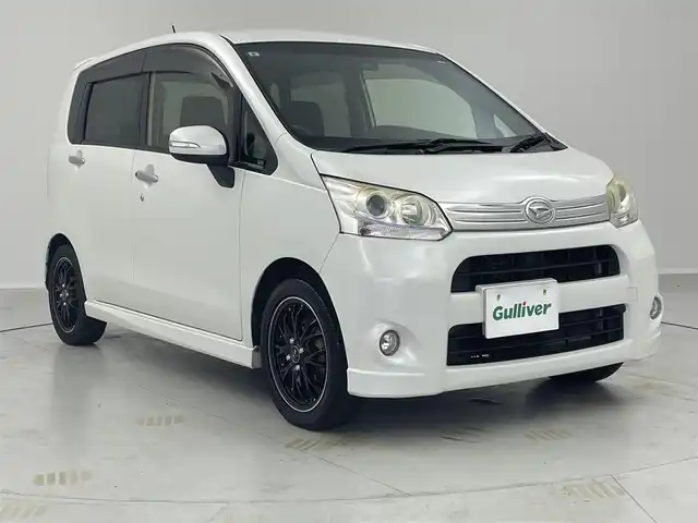 ダイハツ ムーヴ カスタム RS 茨城県 2012(平24)年 5.4万km パールホワイトⅢ SDナビ/　　CD/BT/フルセグ/バックカメラ/HIDオートライト/15インチアルミホイール/ETC/ドライブレコーダー