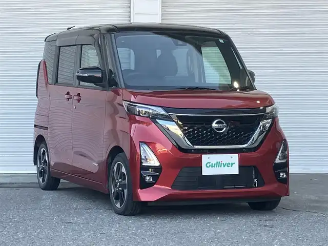 日産 ルークス HWS X プロパイロットED 高知県 2021(令3)年 3万km スパークリングレッド/ブラック 純正SDナビ/ワンオーナー/ユーザー買取/プロパイロット/アラウンドビューモニター/両側パワースライドドア/LEDヘッドライト/スマートキー/コーナーセンサー/バックカメラ/全方位カメラ/フルセグテレビ/Bluetooth接続/純正アルミホイール