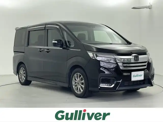 ホンダ ステップワゴン スパーダ ホンダセンシング 福井県 2018(平30)年 5.7万km プレミアムスパークルブラックパール 純正ナビ【VXM-185VFi】/CD/DVD/フルセグTV/Bluetooth/USB/AM/FM/バックカメラ /ETC/HONDA SENSING/両側パワースライドドア /プッシュスタート/スマートキー/クルーズコントロース/革巻きステアリング/ステアリングリモコン/ステアリングチルド機構/LED/オートライト /オートマチックハイビーム/サイドバイザー