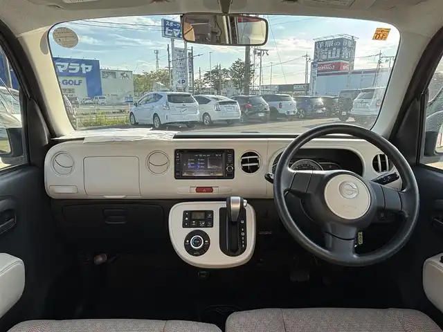 ダイハツ ミラ ココア X スマートセレ SN 福井県 2014(平26)年 4.8万km プラムブラウンクリスタルマイカ 純正ナビ/・ワンセグ/Bluetooth/USB/CD/DVD/電動格納ミラー/オートエアコン/リモコンキー/ドアバイザー/純正フロアマット
