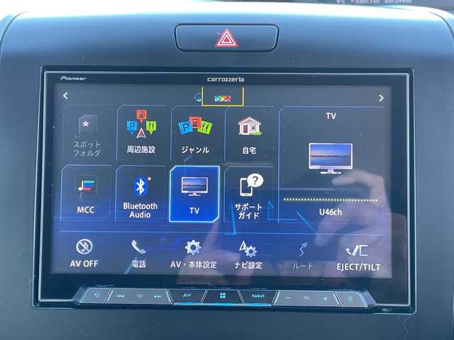 ホンダ フリード ハイブリット G ホンダセンシング 山梨県 2019(平31)年 5.8万km プレミアムスパークルブラックパール 社外カロッツェリアナビ　/フルセグ　/バックカメラ　/ETC　/両側パワースライドドア　/純正15インチアルミホイール　/ハーフレザーシート　/革巻きステアリング　/クルーズコントロール　/LEDライト