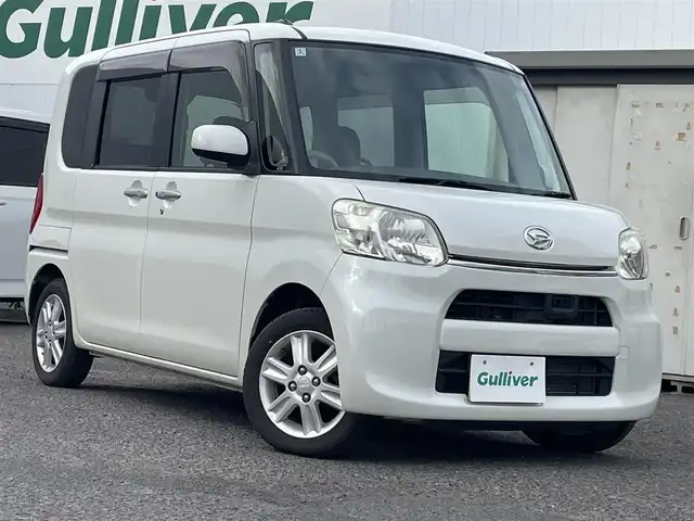 ダイハツ タント X SA 福島県 2014(平26)年 6.7万km パールホワイトⅢ ４WD/両側パワースライドドア /アイドリングストップ/プッシュスタート/スマートキー/社外オーデイオ/レザー調シートカバー/ワンオーナー