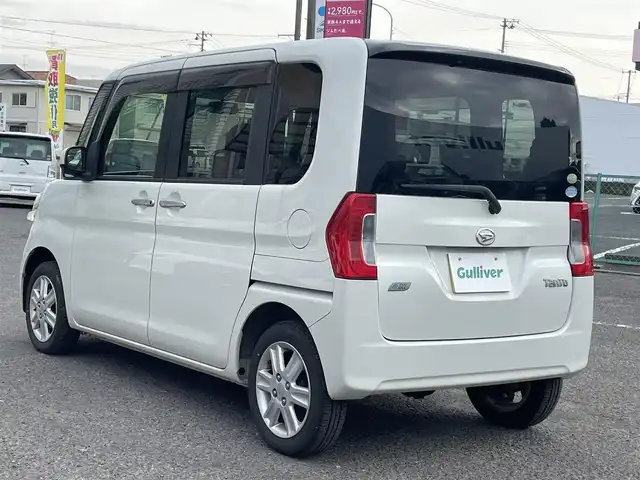 ダイハツ タント X SA 福島県 2014(平26)年 6.7万km パールホワイトⅢ ４WD/両側パワースライドドア /アイドリングストップ/プッシュスタート/スマートキー/社外オーデイオ/レザー調シートカバー/ワンオーナー