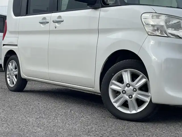 ダイハツ タント X SA 福島県 2014(平26)年 6.7万km パールホワイトⅢ ４WD/両側パワースライドドア /アイドリングストップ/プッシュスタート/スマートキー/社外オーデイオ/レザー調シートカバー/ワンオーナー