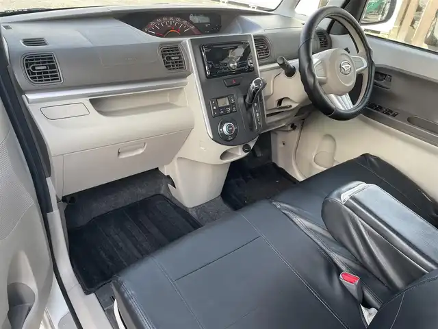 ダイハツ タント X SA 福島県 2014(平26)年 6.7万km パールホワイトⅢ ４WD/両側パワースライドドア /アイドリングストップ/プッシュスタート/スマートキー/社外オーデイオ/レザー調シートカバー/ワンオーナー