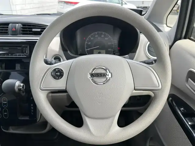 日産 デイズ X 広島県 2019(平31)年 2.9万km ホワイトパール ＥＴＣ/衝突軽減ブレーキ/フロアマット純正/全方位モニター/ABS/横滑り防止装置/アイドリングストップ/コーナーセンサー前後/プッシュスタート/エアバッグW/スペアキー×１/保証書/取扱説明書