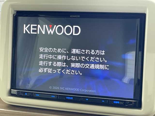 スズキ ラパン S 岐阜県 2020(令2)年 6.3万km シフォンアイボリーメタリック 社外8インチSDナビ（MDV-S707L)/フルセグ/BT/USB/DVD/全方位モニター/ビルトインETC/スズキセーフティサポート/デュアルセンサーブレーキ/車線逸脱警報機能/コーナーセンサー/運転席シートヒーター/アイドリングストップ/LEDオートライト/サイドバイザー/純正フロアマット/スマートキー