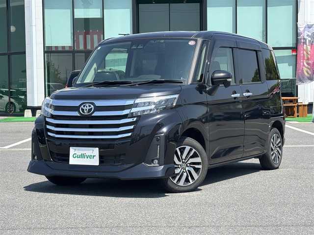 トヨタ ルーミー カスタムG 奈良県 2020(令2)年 1万km ブラックマイカメタリック 社外SDナビ　/ワンセグ　/Bluetooth　/バックカメラ　/ETC　/前後ドライブレコーダー　/社外フロアマット　/両側パワースライドドア　/純正アルミホイール　/衝突被害軽減ブレーキ　/オートLEDライト