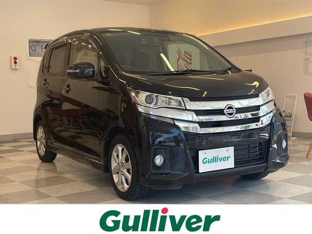 日産 デイズ ハイウェイスターX 岐阜県 2018(平30)年 2.8万km ブラック 社外ナビゲーション/Bluetooth/ワンセグ視聴/アラウンドビューモニター/エマージェンシーブレーキサポート/前後ドライブレコーダー/プッシュスタート/スマートキー/HIDヘッドライト/オートハイビーム/アイドリングストップ/オートライト/ETC/取扱説明書・記録簿