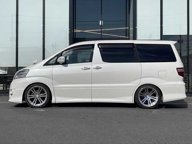 トヨタ アルファード Ｇ MS LTD 茨城県 2005(平17)年 14万km ホワイトパールマイカ 社外SDナビ(Bluetooth/バックカメラ/フルセグTV/CD/DVD)/サンルーフ/盗難防止装置/冷房WAC/スペアキー/3列シート/純正フロアマット/両側パワースライドドア/ETC
