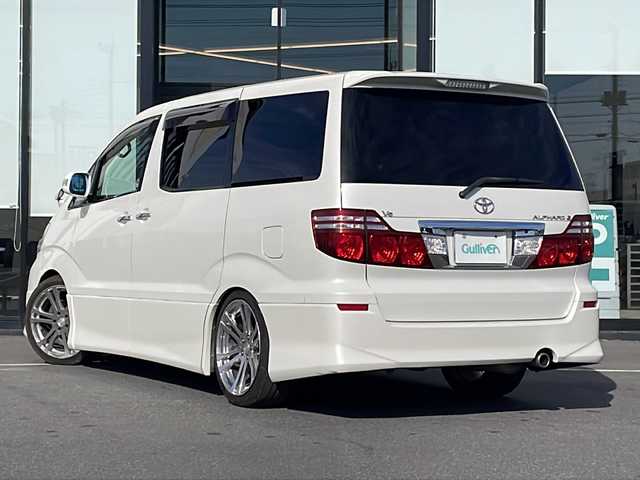 トヨタ アルファード Ｇ MS LTD 茨城県 2005(平17)年 14万km ホワイトパールマイカ 社外SDナビ(Bluetooth/バックカメラ/フルセグTV/CD/DVD)/サンルーフ/盗難防止装置/冷房WAC/スペアキー/3列シート/純正フロアマット/両側パワースライドドア/ETC