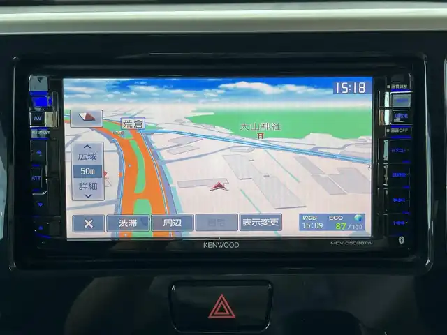 日産 デイズ ルークス ハイウェイスターX 高知県 2015(平27)年 9.6万km アメジストブラック/シルキーホワイト メモリナビ/スマートキー/Bluetooth接続/ミュージックサーバー/フルセグ/純正フロアマット/パワースライドドア/スペアキー/保証書/取扱説明書/記録簿/HIDヘッドライト/横滑り防止装置/W＋サイドエアバッグ/アイドリングストップ