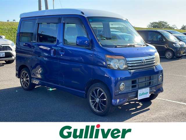 ダイハツ アトレー ワゴン カスタム ターボ RS 新潟県 2008(平20)年 14.9万km ブルーメタリック 4WD/ワンオーナー/冬タイヤ積載/車内ルーフラック/保証書/取扱説明書