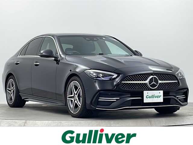 メルセデス・ベンツ Ｃ１８０ アバンギャルド AMGライン 大阪府 2023(令5)年 1.7万km 黒 MBUXARナビ/【フルセグTV/Bluetooth/FM/AM】/サンルーフ/ブラインドスポットモニター(BSM)/HUD/全方位カメラ/パーキングアシスト/レーダークルーズコントロール/レーダーセーフティ/黒革シート/パワーシート/シートヒーター/パドルシフト/ETC/保証書/取扱説明書/点検記録簿/スペアキー1本
