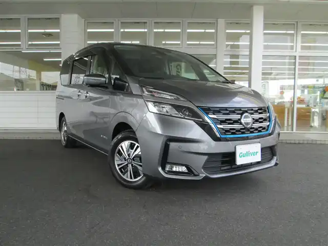日産 セレナ e－パワー XV 千葉県 2020(令2)年 6万km ダークメタルグレー ワンオーナー/純正10型SDナビ、フルセグTV/アラウンドビューモニター/純正オーディオ【BD/DVD/CD/BT/SD】/純正後席フリップダウンモニター/両側パワースライドドア/アダプティブLEDヘッドライトシステム&LEDフォグ/プロパイロット/インテリジェントパークアシスト/エマージェンシーブレーキ/LDP(車線逸脱防止支援)/BSW(後側方車両検知警報)/ABH(オートブレーキホールド)/レーダークルーズコントロール/ナビ連動ステアリングスイッチ/前後コーナーセンサー/オートデュアルエアコン&リヤヒーターダクト/純正ナビ連動前方ドライブレコーダー/ビルトインETC/スペアキー/取扱説明書/新車時保証書/日産整備記録簿(R3/R4/R5/R6/R7)