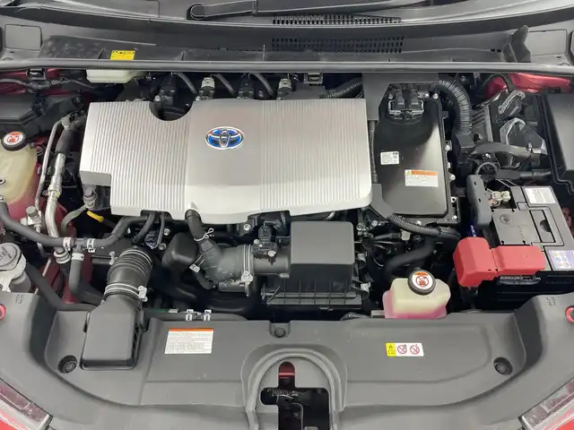 トヨタ プリウス S ツーリングセレクション 愛知県 2018(平30)年 10.5万km エモーショナルレッド 純正ナビ/・Bluetooth/・CD/DVD/・フルセグテレビ/バックカメラ/衝突軽減ブレーキ/レーンキープアシスト/レーダークルーズコントロール/オートマチックハイビーム/ビルトインETC/シートヒーター/スマートキー/レザーシート/ＬＥＤヘッドライト/純正ドライブレコーダー/スペアキー/コーナーセンサー