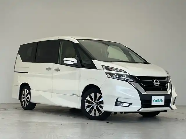 日産 セレナ ハイウェイスター G 愛知県 2016(平28)年 7.3万km ブリリアントホワイトパール プロパイロット/衝突軽減システム/純正9型ナビ/フリップダウンモニター/全方位カメラ/両側パワースライドドア/レーダークルーズコントロール/フルセグ/CD/DVD/Bluetooth/バックカメラ/イージーオープン機能/コーナーセンサー/純正アルミホイール/LEDヘッドライト/インテリジェントミラー/ドライブレコーダー/ETC/ステアリングスイッチ/スマートキー/プッシュスタート