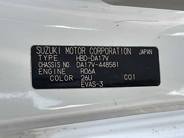 スズキ エブリイ PA 福島県 2019(令1)年 2.8万km スペリアホワイト 4WDボタン有 オートマシフト 純正ラジオ 両側スライドドア 純正ゴムマット ドアバイザー スペアキー ヘッドアップコンソール 純正スチールホイール