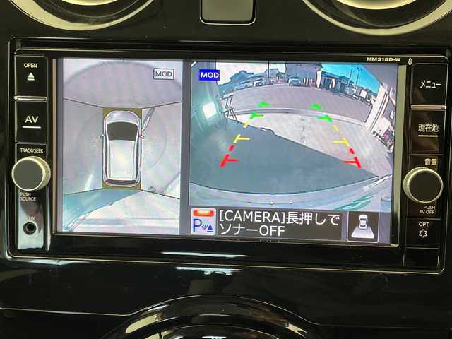 日産 ノート e－パワー X 栃木県 2019(令1)年 5万km ブリリアントシルバー 純正ナビ/(CD-DVD/TV/Bluetooth)/衝突被害軽減ブレーキ/踏み間違い防止/車線逸脱警報/アラウンドビューモニター/スマートルームミラー/アイドリングストップ/ABS/インテリジェントキー/盗難防止装置/禁煙車/ETC/ドラレコ/全方位バックカメラ/純正アルミホイール/純正フロアマット/コーナーセンサー/プッシュスタート