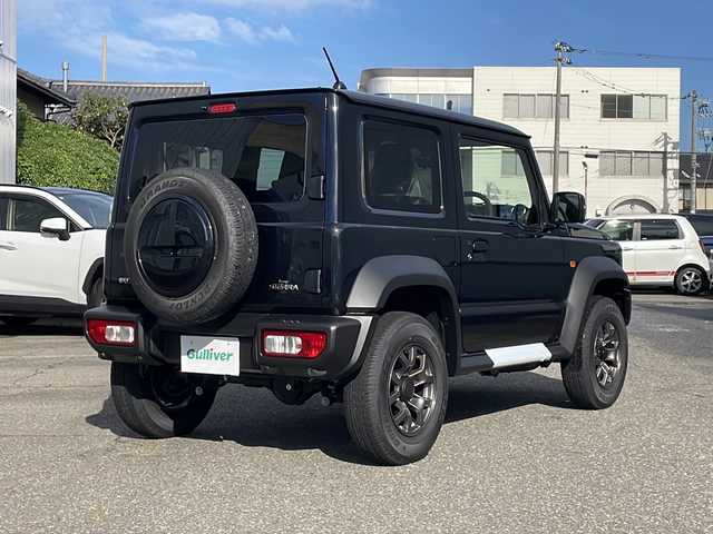 スズキ ジムニー シエラ JC 福井県 2025(令7)年 0.1千km ブルーイッシュブラックパール3 登録時走行距離１０ｋｍ/純正１５インチアルミホイール/背面タイヤ/４WD/プリクラッシュセーフティ/クルーズコントロール/レーンキープアシスト/コーナーセンサー/LEDヘッドライト/フォグランプ/オートリトラミラー/アイドリングストップ/ミラーヒーター/シートヒーター/プッシュスタート/スマートキー/保証書/取扱説明書
