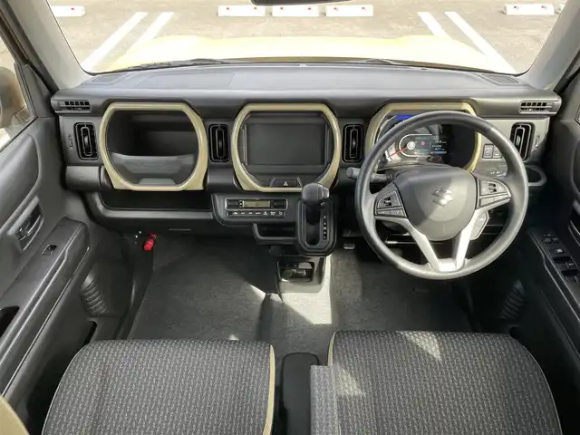 スズキ ハスラー HYBRID G 佐賀県 2025(令7)年 0.7万km アクティブイエロー/ガンメタリック2トーン スズキセーフティーサポート/・デュアルカメラブレーキサポート/・車線逸脱抑制機能/・アダプティブクルーズコントロール/・標識認識機能/・ハイビームアシスト/LEDヘッドライト/・オートマチックハイビーム/シートヒーター/純正15インチアルミホイール/ステアリングリモコン/スマートキー/・プッシュスタート