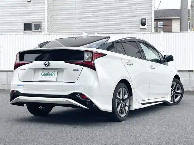 トヨタ プリウス A ツーリングセレクション 栃木県 2020(令2)年 2.9万km ホワイトパールクリスタルシャイン ワンオーナー/モデリスタエアロ/純正ナビ/（BT/DVD/CD/フルセグTV/SD）/CD録音/衝突軽減ブレーキ/車線逸脱警報/BSM/RCTA/レーダークルーズコントロール/パーキングアシスト/ヘッドアップディスプレイ/レザーシート/パワーシート/シートヒーター/エンジンスターター/コーナーセンサー/ドライブレコーダー/ETC2.0/ドアバイザー/オートリトラクタブルミラー/オートハイビーム/ドアバイザー/スペアキー/保証書/取説