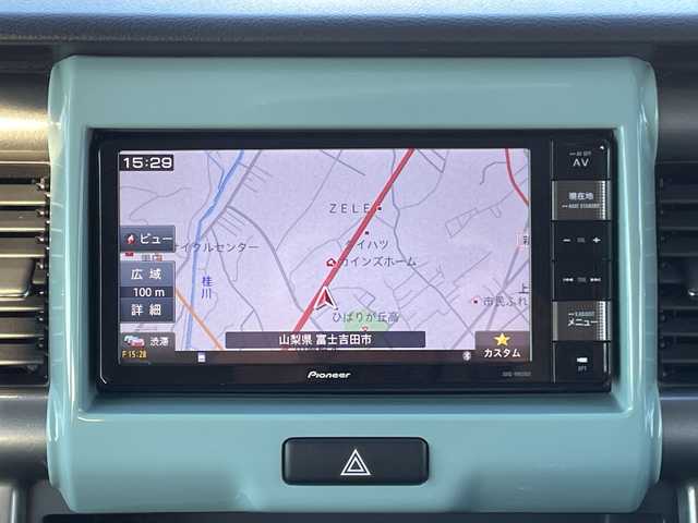 スズキ ハスラー タフワイルド 山梨県 2019(平31)年 7万km オフブルーメタリック/ブラック 2トーン 社外メモリナビ/ＣＤＤＶＤＢＴ/衝突軽減ブレーキ/フルセグテレビ/バックカメラ/アイドリングストップ/プッシュスタート/ETC/純正HIDヘッドライト/ドライブレコーダー/シートヒーター