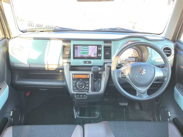 スズキ ハスラー タフワイルド 山梨県 2019(平31)年 7万km オフブルーメタリック/ブラック 2トーン 社外メモリナビ/ＣＤＤＶＤＢＴ/衝突軽減ブレーキ/フルセグテレビ/バックカメラ/アイドリングストップ/プッシュスタート/ETC/純正HIDヘッドライト/ドライブレコーダー/シートヒーター