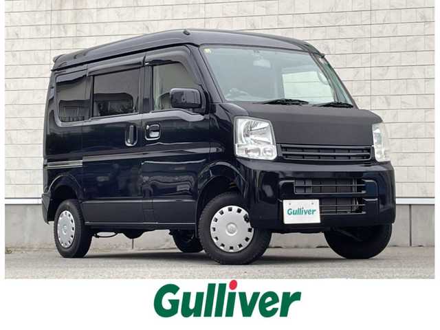 スズキ エブリイ JOIN 山形県 2015(平27)年 7.8万km ブルーイッシュブラックパール3 禁煙車/4WD/リフトアップ（2インチ）/ハイルーフ/社外SDナビ/・TV/AM/FM/DVD/ハロゲンヘッドライト/盗難防止装置/両側スライドドア/バックカメラ/ドライブレコーダー/リモコンキー/MTモード付AT/純正ドアバイザー/純正フロアマット/ETC/保証書/取扱説明書