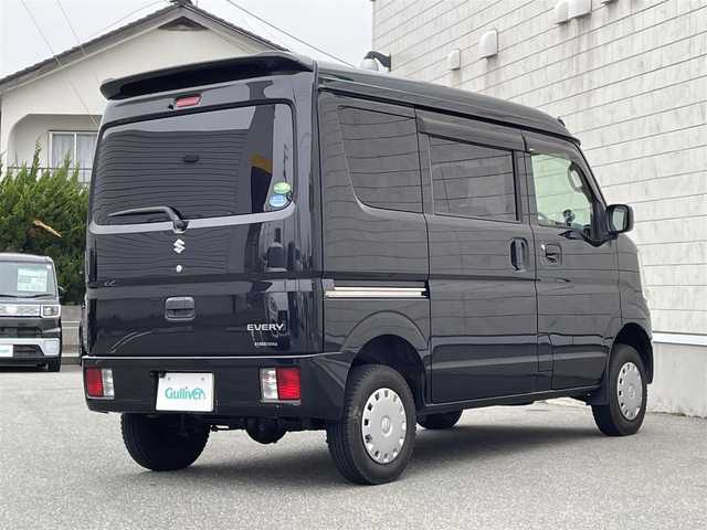 スズキ エブリイ JOIN 山形県 2015(平27)年 7.8万km ブルーイッシュブラックパール3 禁煙車/4WD/リフトアップ（2インチ）/ハイルーフ/社外SDナビ/・TV/AM/FM/DVD/ハロゲンヘッドライト/盗難防止装置/両側スライドドア/バックカメラ/ドライブレコーダー/リモコンキー/MTモード付AT/純正ドアバイザー/純正フロアマット/ETC/保証書/取扱説明書