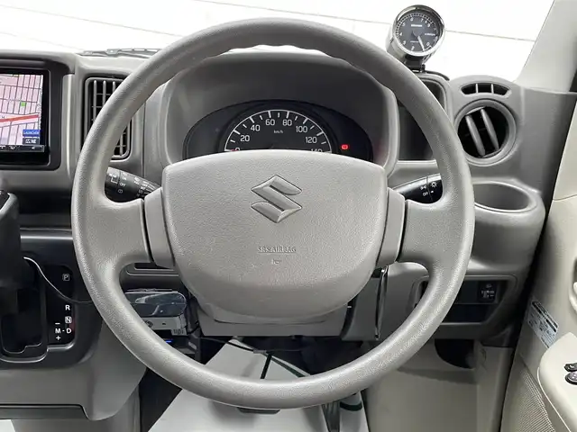スズキ エブリイ JOIN 山形県 2015(平27)年 7.8万km ブルーイッシュブラックパール3 禁煙車/4WD/リフトアップ（2インチ）/ハイルーフ/社外SDナビ/・TV/AM/FM/DVD/ハロゲンヘッドライト/盗難防止装置/両側スライドドア/バックカメラ/ドライブレコーダー/リモコンキー/MTモード付AT/純正ドアバイザー/純正フロアマット/ETC/保証書/取扱説明書