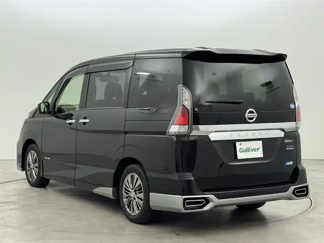 日産 セレナ ライダー オーテック 30th 福岡県 2016(平28)年 7.1万km ダイヤモンドブラック 後席モニター　/純正ナビ　/全方位カメラ／フルセグＴＶ　/ＥＴＣ　/前後ドラレコ　/プロパイロット　/コーナーセンサー　/エマージェンシーブレーキ　/レーンキープ　/パーキングアシスト　/両側電動スライドドア　/シートヒーター　/ＬＥＤライト