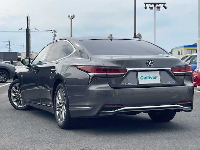 レクサス ＬＳ 500h Iパッケージ 長崎県 2018(平30)年 5.1万km マンガンラスター 純正メーカーナビ/CD/DVD/BT/USB/フルセグTV/全方位カメラ/黒レザーシート/前席メモリーシート/前席パワーシート/前席シートヒーター/前席エアーシート/ステアリングヒーター/衝突被害軽減システム/ステアリングスイッチ/レーダークルーズコントロール/ブラインドスポットモニター/デジタルインナーミラー/パワーバックドア/純正LEDヘッドライト/オートマチックハイビーム/パドルシフト/ドライブレコーダー/ビルトインETC