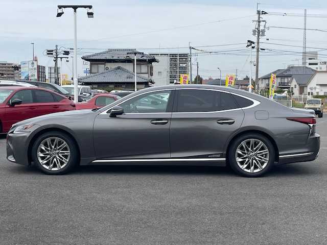 レクサス ＬＳ 500h Iパッケージ 長崎県 2018(平30)年 5.1万km マンガンラスター 純正メーカーナビ/CD/DVD/BT/USB/フルセグTV/全方位カメラ/黒レザーシート/前席メモリーシート/前席パワーシート/前席シートヒーター/前席エアーシート/ステアリングヒーター/衝突被害軽減システム/ステアリングスイッチ/レーダークルーズコントロール/ブラインドスポットモニター/デジタルインナーミラー/パワーバックドア/純正LEDヘッドライト/オートマチックハイビーム/パドルシフト/ドライブレコーダー/ビルトインETC