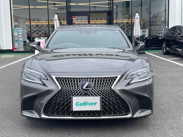 レクサス ＬＳ 500h Iパッケージ 長崎県 2018(平30)年 5.1万km マンガンラスター 純正メーカーナビ/CD/DVD/BT/USB/フルセグTV/全方位カメラ/黒レザーシート/前席メモリーシート/前席パワーシート/前席シートヒーター/前席エアーシート/ステアリングヒーター/衝突被害軽減システム/ステアリングスイッチ/レーダークルーズコントロール/ブラインドスポットモニター/デジタルインナーミラー/パワーバックドア/純正LEDヘッドライト/オートマチックハイビーム/パドルシフト/ドライブレコーダー/ビルトインETC
