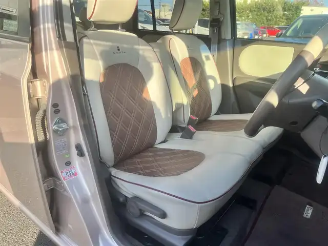 スズキ ラパン ショコラ X 島根県 2014(平26)年 9.5万km シャンパンピンクパール/メタリックホワイト 社外ＨＤＤナビ　/フルセグＴＶ　/ＤＶＤ再生　/Ｂｌｕｅｔｏｏｔｈ接続　/ＥＴＣ　/アイドリングストップ/スマートキー/プッシュスタート/純正アルミホイール　/純正ＨＩＤヘッドライト/純正フロアマット　/保証書　/取扱説明書　/スペアキー１本　