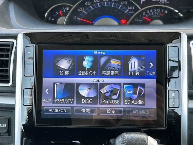 ダイハツ タント カスタム RS スマートセレ SA 愛知県 2014(平26)年 6.4万km プラムブラウンクリスタルマイカ 登録時63255km/ワンオーナー/ＬＥＤヘッドライト/フォグランプ/純正１５インチアルミ/両側パワースライドドア/バックカメラ/純正ナビＴＶ/ＣＤ／ＤＶＤ　フルセグ/純正フロアマット/革巻ハンドル/ＥＴＣ/電動格納ミラー/ミラーウインカー/オートライト/保証書/取扱説明書/スマートキー×2