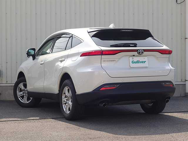 トヨタ ハリアー S 山形県 2022(令4)年 3.5万km ホワイトパールクリスタルシャイン 衝突被害軽減システム/純正メモリナビ/　　【BT フルセグ USB AUX】/バックカメラ/レーダークルーズコントロール/LEDオートヘッドライト/純正17インチアルミホイール/コーナーセンサー/ステアリングスイッチ/MTモード付AT/電動格納ウィンカーミラー/スマートキー/ETC