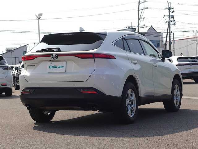 トヨタ ハリアー S 山形県 2022(令4)年 3.5万km ホワイトパールクリスタルシャイン 衝突被害軽減システム/純正メモリナビ/　　【BT フルセグ USB AUX】/バックカメラ/レーダークルーズコントロール/LEDオートヘッドライト/純正17インチアルミホイール/コーナーセンサー/ステアリングスイッチ/MTモード付AT/電動格納ウィンカーミラー/スマートキー/ETC